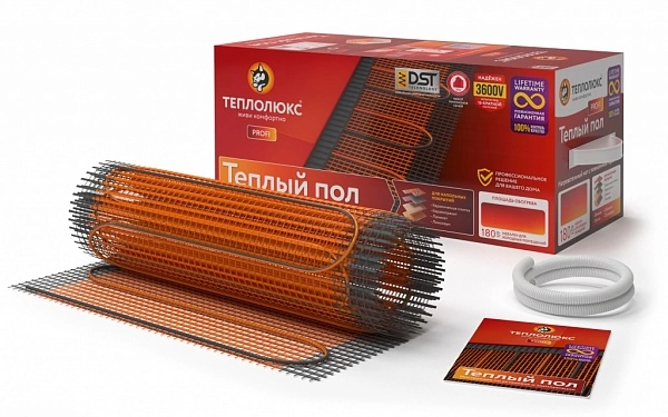 Мат нагревательный «Теплолюкс» ProfiMat2160 Вт/12,0 кв.м.